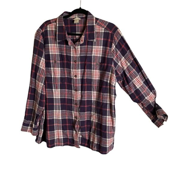 Duluth Free Swingin Plaid Flannel Shirt Women's 3X - Picture 2 of 7